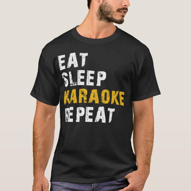 Camiseta repetición de karaoke de sueño (Anverso)