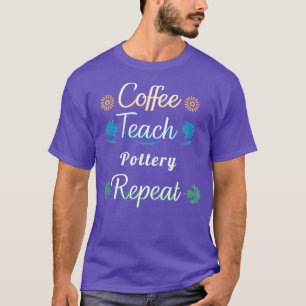 Camiseta Repetición de la alfarería del café