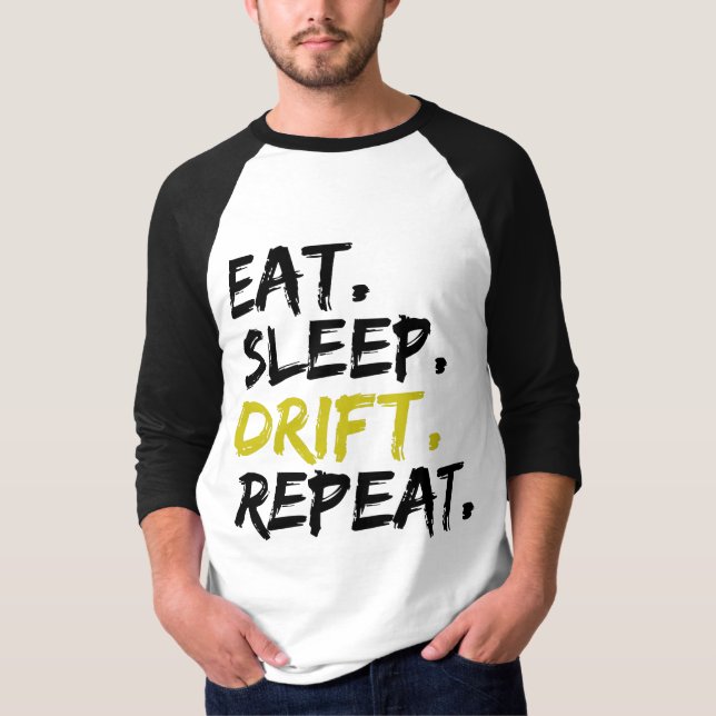Camiseta Repetición de la deriva del sueño del sueño de la  (Anverso)