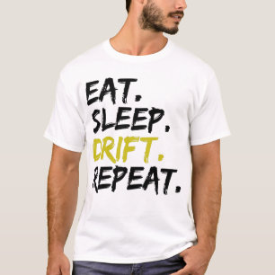 Camiseta Repetición de la deriva del sueño del sueño de la 