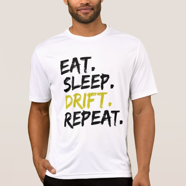 Camiseta Repetición de la deriva del sueño del sueño de la  (Anverso)