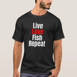 Camiseta Repetición de Live Love Fish
