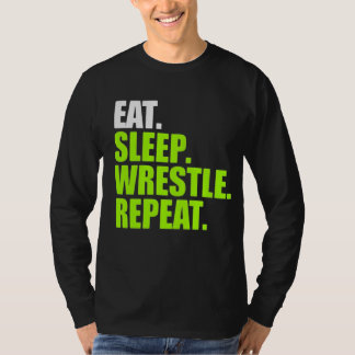 Camiseta Repetición de lucha contra el sueño de comer - Luc
