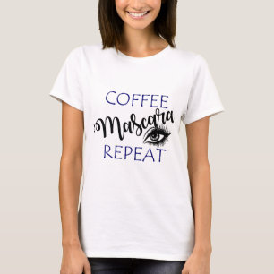Camiseta Repetición de Mascara del Café