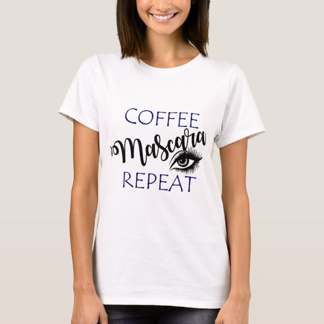 Camiseta Repetición de Mascara del Café (Anverso)