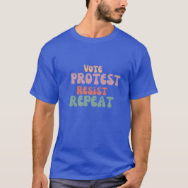 Camiseta Repetición de protesta de voto