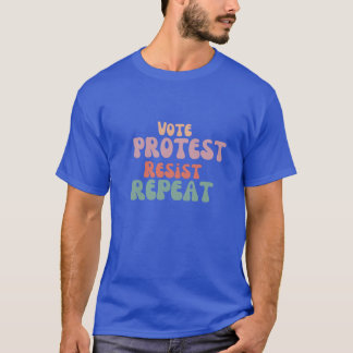 Camiseta Repetición de protesta de voto