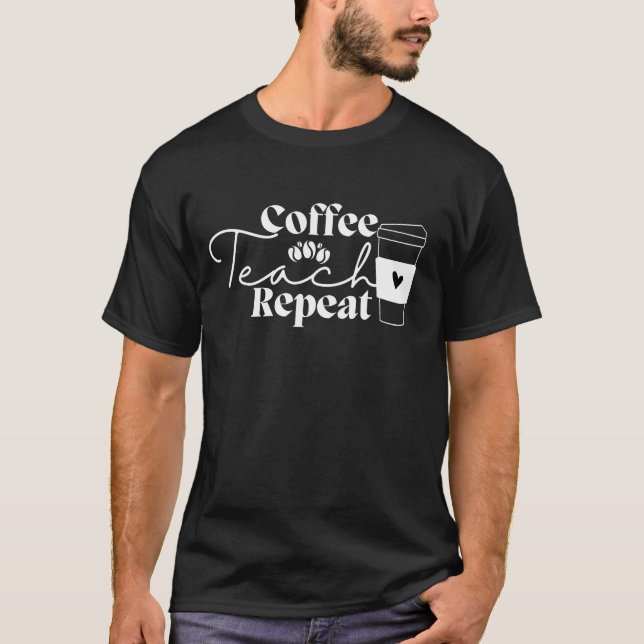 Camiseta Repetición de prueba de café (Anverso)