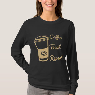 Camiseta Repetición de prueba de café