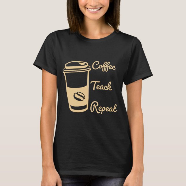Camiseta Repetición de prueba de café (Anverso)