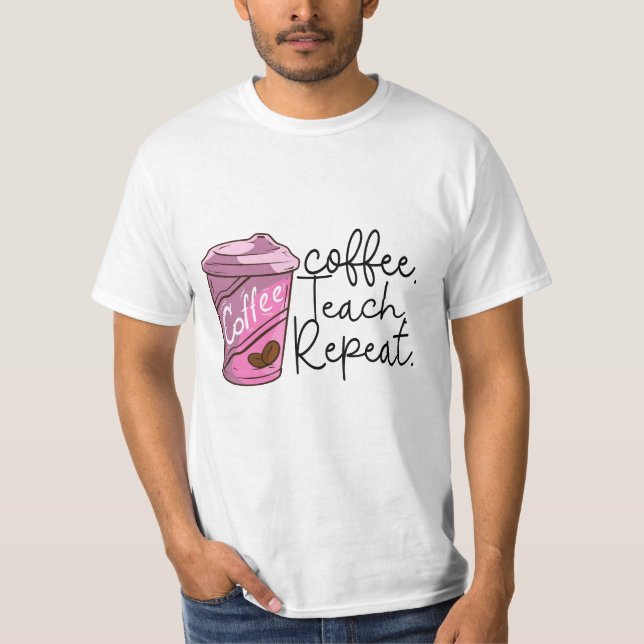 Camiseta Repetición de prueba de café | Cita divertida del  (Anverso)
