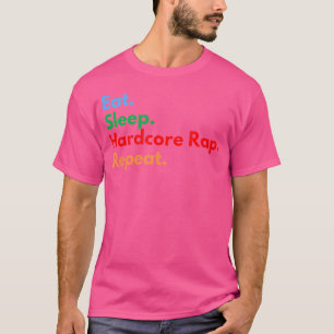 Camiseta Repetición De Rap Duro De Sueño Para Rap Duro