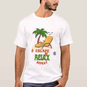 Camiseta Repetición de Relax de Escape - Vacaciones en Play