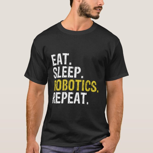 Camiseta Repetición de Robotics de sueño de consumo (Anverso)