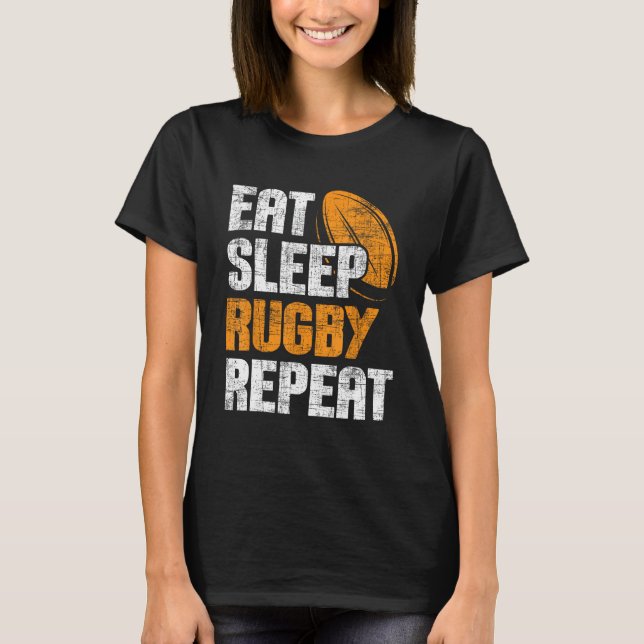 Camiseta Repetición de Rugby de Sueño Comido - Deportes de  (Anverso)