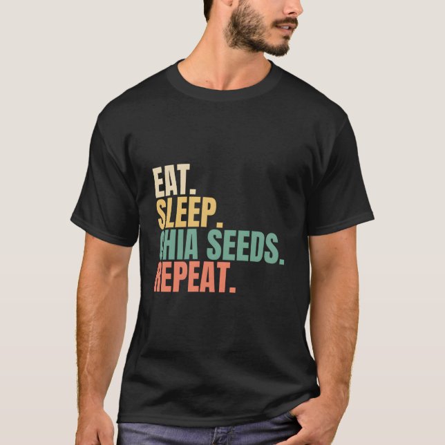Camiseta Repetición de Semillas de Chia de Sueño (Anverso)