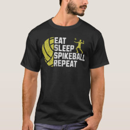 Camiseta Repetición de Spikeball de sueño de comerse mal