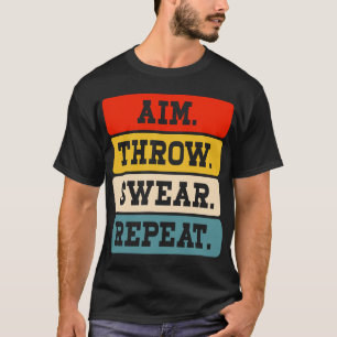 Camiseta Repetición de sudor de Aim Throw - Gracioso agujer