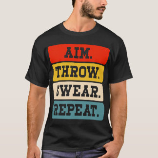 Camiseta Repetición de sudor de Aim Throw - Gracioso agujer