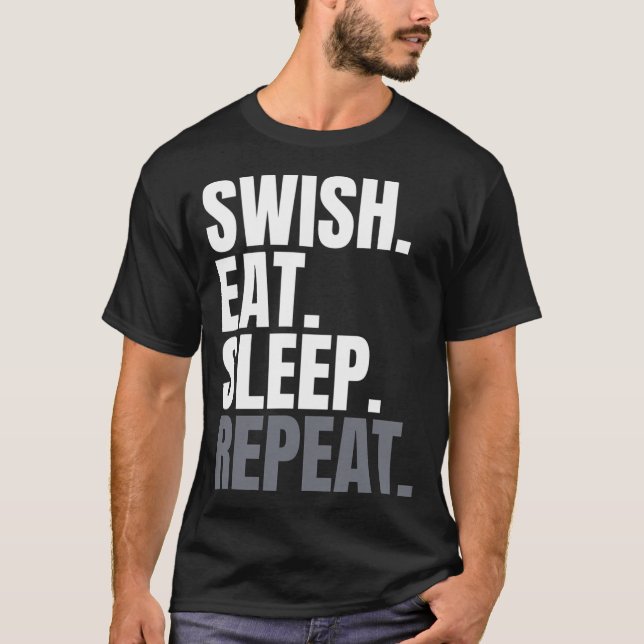 Camiseta Repetición de sueño de Swish Eat (Anverso)