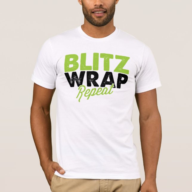 Camiseta Repetición del abrigo de los bombardeos - la (Anverso)