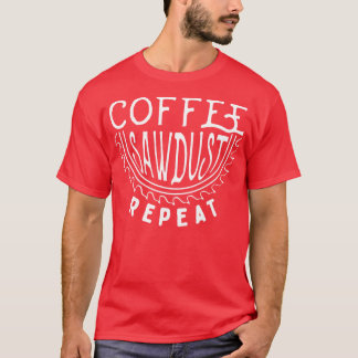 Camiseta Repetición del aserrín del café