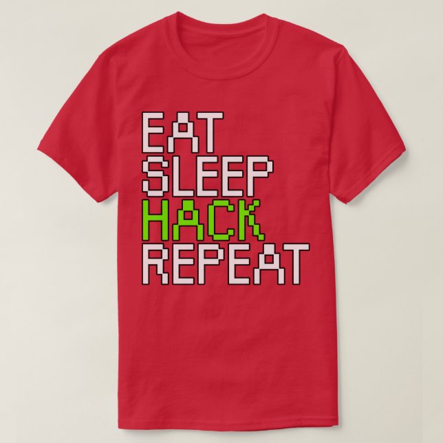 Camiseta Repetición del botón de suspensión (Diseño del anverso)