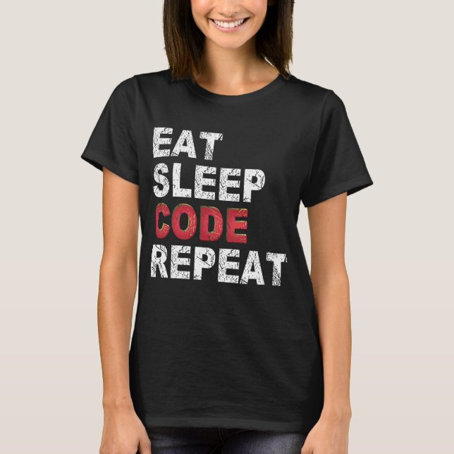 Camiseta Repetición del código de suspensión de consumo (Anverso)