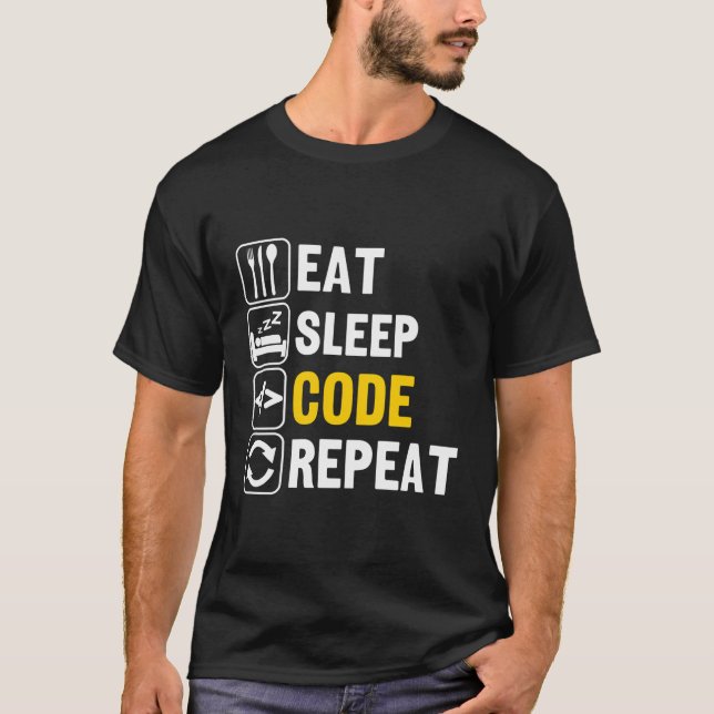 Camiseta Repetición del código de suspensión de consumo (Anverso)
