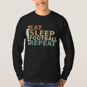 Camiseta Repetición del fútbol de sueño de los amantes del 