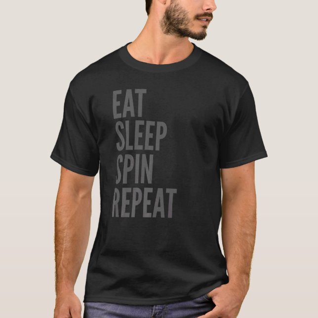 Camiseta Repetición del giro de sueño de consumo en bicicle (Anverso)