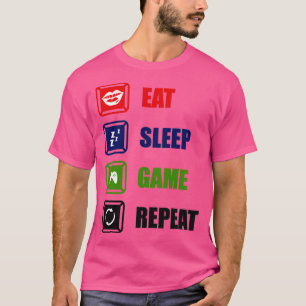 Camiseta Repetición del juego de sueño de consumo 1