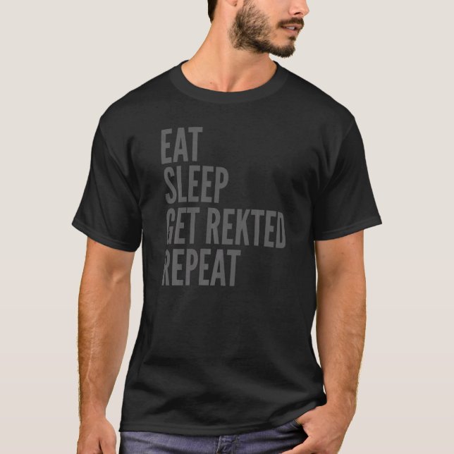 Camiseta Repetición del sueño de comer en juegos (Anverso)