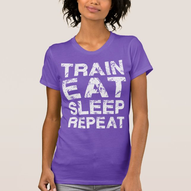 Camiseta Repetición del sueño de la comida del tren (Anverso)