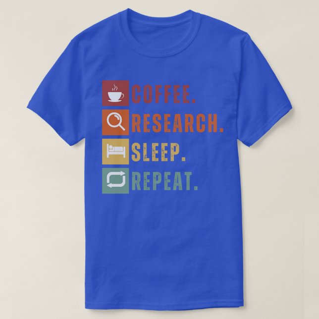 Camiseta Repetición del sueño de la investigación sobre el  (Diseño del anverso)