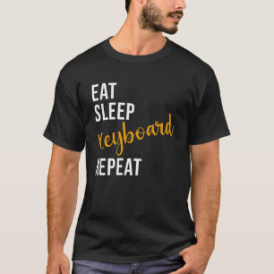 Camiseta Repetición del teclado de Eat Sleep - Pullove del 