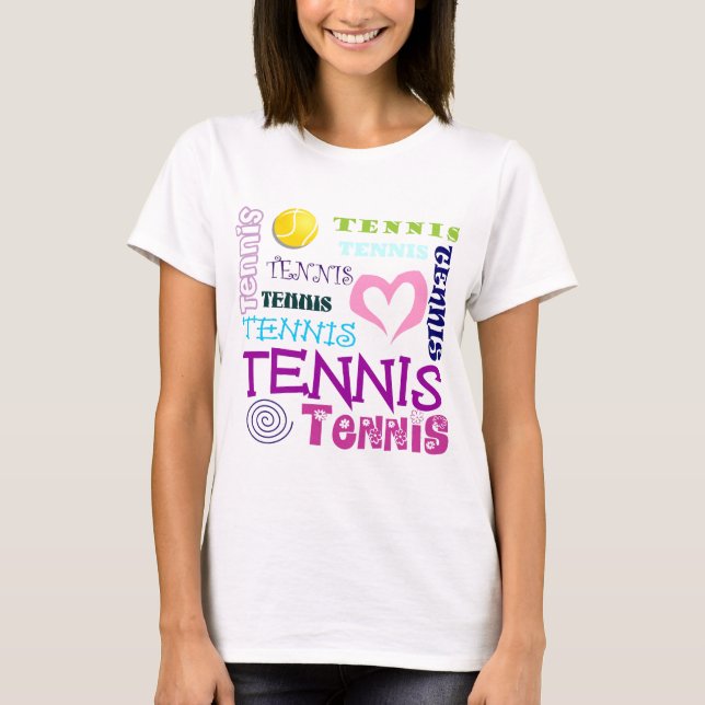 Camiseta Repetición del tenis (Anverso)