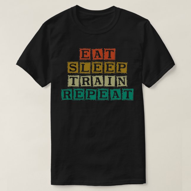 Camiseta Repetición del tren de sueño (Diseño del anverso)