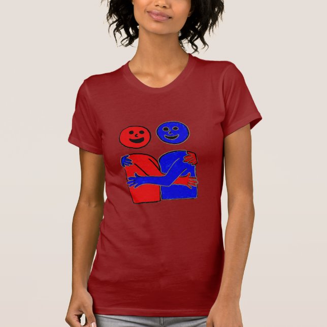 Camiseta Repetición LIBRE de la sonrisa de los abrazos de (Anverso)
