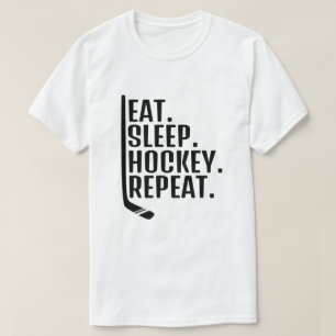 Camiseta repetida de hockey sobre sueño
