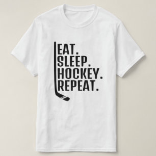 Camiseta repetida de hockey sobre sueño