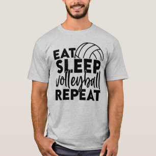 Camiseta repetida de voleibol de sueño