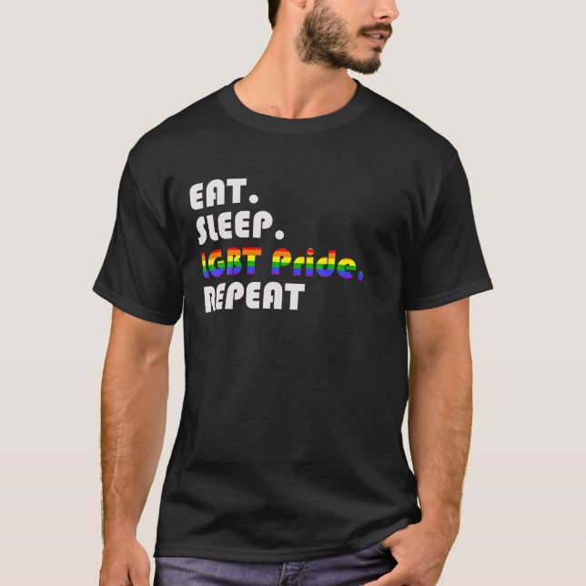Camiseta repetida del orgullo LGBT (Anverso)