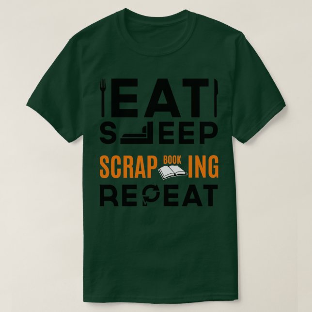 Camiseta Repetidas Scrapbooking Sleep (Diseño del anverso)