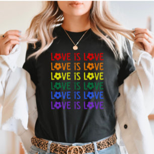 Camiseta Repetir amor es amor arcoiris LGBTQ+