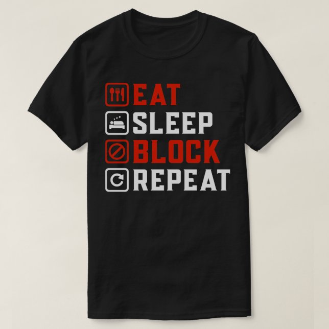 Camiseta repetir bloqueo de suspensión (Diseño del anverso)
