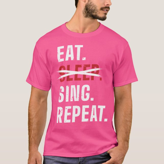 Camiseta Repetir cantante de ópera de Sleep Sing (Anverso)