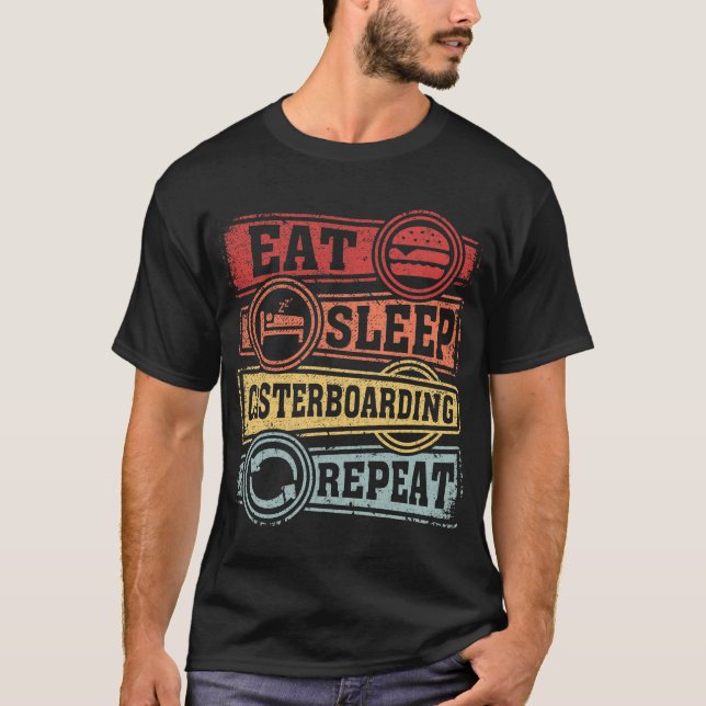 Camiseta Repetir Casterboarding de sueño (Anverso)
