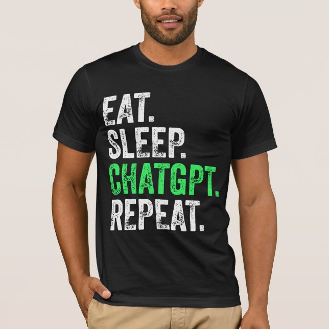 Camiseta Repetir Chatgpt de sueño (Anverso)