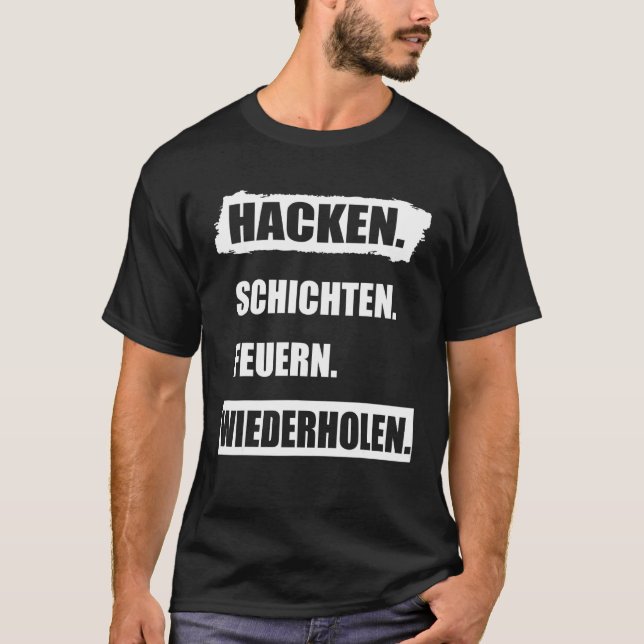 Camiseta Repetir con capas de chapa (Anverso)